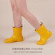 CREATURE HABITS美國品牌雨鞋女款中筒輕便外穿雨靴防滑水鞋夏季 黃色 255mm 37-38適合運動鞋38/39