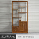 貢藝名居紅木家具 非洲雞翅木（學(xué)名：非洲崖豆木）博古架 仿古中式實(shí)木客廳隔斷博物架 古董架 一個(gè) 98*30*198（右柜）