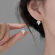 戚小米s999足銀楓葉耳環(huán)女養(yǎng)耳洞耳釘輕奢2025新款耳圈小眾高級感女耳飾 999銀楓葉耳環(huán)（2只價）