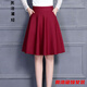 奧洛黛婭【新品女裝】半身裙秋冬新款復古高腰顯瘦氣質(zhì)女士裙子春夏新款韓 棗紅845#長(cháng)55厘米 有安全有口袋 XL 碼建議115-135