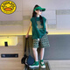 G.DUCKKIDS小黃鴨女童短褲套裝夏季25新款兒童短袖夏裝女孩大童夏款穿搭童裝 綠色套裝 160 cm