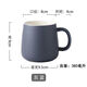 寶隆力真 簡(jiǎn)約馬克杯子男生家用泡茶杯女創(chuàng)意辦公室咖啡陶瓷喝水杯 灰藍(lán) 默認(rèn)