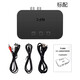 新品NFC5.0藍牙音頻接收器 老式音箱轉無(wú)線(xiàn)藍牙 AUX接口 3.5接口. 黑色