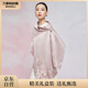 萬事利真絲絲巾桑蠶絲女雙面長巾送媽媽禮物禮盒裝披肩空調(diào)房-花韻蝶夢