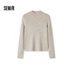 森馬（Semir）[商場同款]毛衣女緊身羊毛衫2024冬半高領打底衫顯瘦101724107003