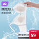 婧麒（JOYNCLEON）夏季涼感哺乳內(nèi)衣四級(jí)款大碼大胸顯小前開扣孕期產(chǎn)后喂奶孕婦文胸 健康白 XL