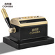 高希霸（cohiba）雪茄剪多口徑臺式雪茄剪刀煙盒V型剪煙器工具 商務七夕禮物送男友 【黑金】四孔 臺式雪茄剪