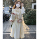 凱安尼初戀奶甜長(zhǎng)裙子甜美溫柔蝴蝶結(jié)連衣裙少女學(xué)生小個(gè)子超仙a字裙 款式1 M