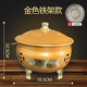 燒金桶特大號聚寶盆燒紙爐家用室內戶(hù)外無(wú)煙加厚拜神焚燒元寶火盆 金色小號鐵架款有通風(fēng)口送助燃架 下單送助燃網(wǎng)架+攪火棍