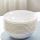 瓷秀源陶瓷碗單個(gè)大碗湯碗面碗骨瓷家用餐具拉面碗斗笠碗喇叭碗沙拉碗 7英寸斗碗10個(gè)裝