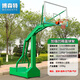 博森特（BOSENTE） 籃球架戶外成人標(biāo)準(zhǔn)可移動(dòng)式家用學(xué)校室外籃球架子籃球框架 加強(qiáng)凹箱籃球架
