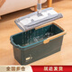 侑家良品平板拖把桶12L長(cháng)方形拖把拖地水桶手提式免手洗膠棉拖把涮墩布桶