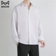 貓人長(cháng)袖襯衫男士秋季潮流寬松百搭青少年休閑垂感商務(wù)襯衣外套男裝