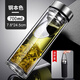 索赫雙層玻璃杯男女士飲用水杯耐高溫隔熱帶茶隔辦公家用泡茶杯子 鋼本色 700ml