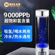 米藍富氫水杯水素高濃度超飽和小分子弱堿性電解負離子高檔養(yǎng)生杯電解 升級款玻璃杯銀色9000ppb