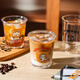 舍里韓式卡通夏季玻璃杯咖啡杯水杯家用果汁冷飲杯冰美式拿鐵牛奶杯子 躺平貓 單個入