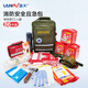 LANFU藍(lán)夫消防應(yīng)急包3C認(rèn)證家庭酒店企業(yè)工廠火災(zāi)逃生救援裝備大雙肩背包 逃生86件套（三人版）-軍綠色