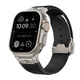 炫戴適用apple watch ultra2表帶硅膠高級(jí)蘋果S10手表帶金屬iWatch s9/8/7/6/5/4男士款se運(yùn)動(dòng)配件防水 恒寶款液態(tài)硅膠-鈦黑 適用42/44/45/49/S10【46