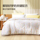 富安娜家紡 被子秋冬大豆纖維被冬被單人雙人四季保暖純棉抗菌被芯 【冬被】玻璃球(七孔抑菌款) 230*229cm