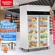 澳柯瑪（AUCMA）廚房柜商用冰柜立式冷凍柜四門(mén)冰箱大容量飯店餐飲店后廚不銹鋼廚房冰箱四開(kāi)門(mén)保鮮冷柜 VC-1.0D2NGT-CB（雙門(mén)全冷藏）