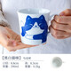Lucky Lychee 日本進(jìn)口美濃燒可愛(ài)貓咪陶瓷杯子日式早餐水杯茶杯咖啡杯 黑白貓咪