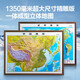 【北斗官方】1米35凹凸地圖 中國地形+世界地形 套裝  