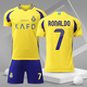 凱日虎（KAIRIHU） 2022皇馬男子主客場(chǎng)球衣世界杯7號C羅球衣葡萄牙比賽訓練隊服 24-25利雅得勝利主場(chǎng)-7號C羅 L碼（175-180CM 145-170斤）