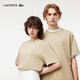 LACOSTE法國鱷魚(yú)男女同款時(shí)尚休閑百搭圓領(lǐng)短袖T恤|TH2835 02S/奶咖色 M 175