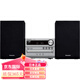 松下（Panasonic）【日本直郵】音頻解析組件音箱多功能組合音響便攜式無線藍(lán)牙小型CD播放器收音學(xué)習(xí)機(jī)【需變壓器】 SC-PM250-S銀色【需要變壓器】