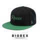 力嘶（RIOREX）平沿帽四季款男女平檐帽休閑百搭潮牌棒球帽刺繡字母遮陽(yáng)防曬帽子 綠色 均碼 均碼（57-60cm）