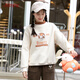 方糖姑娘加絨衛(wèi)衣秋冬季初中學(xué)生少女大童高中女生冬裝上衣半高領(lǐng)絨衫加厚大學(xué)生少女品牌 21520LX米色 L