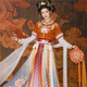 漢虞葵【逍遙賦】漢服女中國風(fēng)原創(chuàng  )坦領(lǐng)齊腰三件套日常敦煌風(fēng)春夏 橙色半臂+里衣+下裙+披肩 S