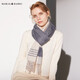 瑪麗亞·古琦（MARJA KURKI）生日禮物送女友粗紡保暖羊毛混紡羊絨圍巾女禮盒裝靜謐內心米白