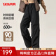 鴨鴨（YAYA）戶(hù)外休閑鵝絨羽絨褲女士2024秋冬新品高腰外穿工裝長(cháng)褲FL 黑色 M (170) 76A
