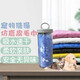 寵星記 寵物仿鹿皮浴巾 大號(hào)吸水浴巾 寵物貓狗洗澡毛巾 瓶裝 84*33cm 藍(lán)色