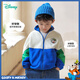迪士尼寶寶（Disney Baby）童裝男女童學(xué)院風(fēng)米奇時(shí)尚休閑百搭舒適保暖搖粒絨外套秋冬季新款 233S1853電光藍 140