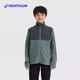 迪卡儂（DECATHLON）兒童男女加絨搖粒絨外套滑雪內(nèi)膽抓絨衣沖鋒衣內(nèi)膽 森林綠-男童 155