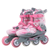 【9成新】LATIT【京東自有品牌】溜冰鞋男女兒童初學(xué)輪滑鞋多功能旱冰鞋教學(xué)滑冰鞋直排輪 粉紅色 S碼