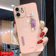 速舞 蘋(píng)果11手機殼女款網(wǎng)紅潮流硅膠軟鏡頭全包防摔iPhone11pro max卡通可愛(ài)兔子保護套 蘋(píng)果11【落櫻粉】電鍍水鉆兔子