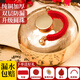 古達湯婆子銅質(zhì)暖水壺暖腳壺加厚銅湯捂子暖手寶熱水袋注水暖被窩暖腳 龍鳳紋【1.5厚】+大禮包 直徑20cm【特大號】