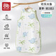 愛(ài)貝迪拉嬰兒紗布睡袋春夏季薄款寶寶背心式無(wú)袖防踢被新生兒童夏天護肚子 盛夏-前2后2（28℃以上）歡樂(lè )大象 XL碼（身高95cm內完全蓋住腳）