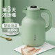 慕馨（moosen）保溫壺家用大容量暖水壺智能玻璃內膽熱水瓶開(kāi)水壺 【智能蓋+破損終生包|賠】綠 1.5L