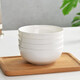 瓷秀源（cixiuyuan） 純白骨瓷碗家用陶瓷碗簡(jiǎn)約韓式碗餐具米飯碗面碗沙拉碗甜品碗 5.5英寸韓碗4個(gè)