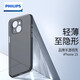 飛利浦適用蘋果15promax手機殼全包超薄磨砂iphone15保護套防摔不發(fā)黃不粘指紋 蘋果15-透黑