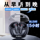 首知真無線藍(lán)牙耳機適用于蘋果華為Mate60 50 40 Nova11 10 9榮耀70高音質(zhì)2024款降噪超長續(xù)航 黑色【單次聽15時+電量數(shù)顯】