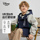 迪士尼（DISNEY）男童撞色梭織連帽外套兒中大童寶寶帥氣上衣25春DB431IE16藏130