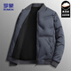 羅蒙（ROMON）羽絨服男短款冬季立領(lǐng)休閑外套輕薄潮流棒球服保暖男裝RL3藍XL