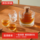 京東京造 酒具套裝 手工錘紋日式清酒壺酒杯四季通用1壺1缸4杯