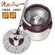 升降式拖把旋轉(zhuǎn)桶加大加厚家用懶人拖地墩布單桶洗甩一體桶免手洗 液壓桿+鋼藍(lán)+加塑料盤+2個拖把頭
