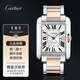 【二手99新】卡地亞Cartier坦克系列自動(dòng)機械男士腕表瑞士手表精鋼方形盤(pán)防水日期顯示商務(wù)正裝時(shí)尚 W5310006